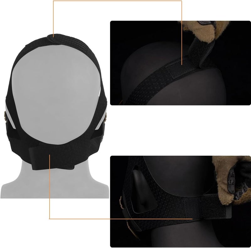 Hdlsina Airsoft Half Face Masks, Half Lower Steel Mesh Airsoft Protective Gear Breathable Silicone Lining Mesh Cover for Adult Men Women BBS Airsoft Shooting CS Survival Games - Image 3